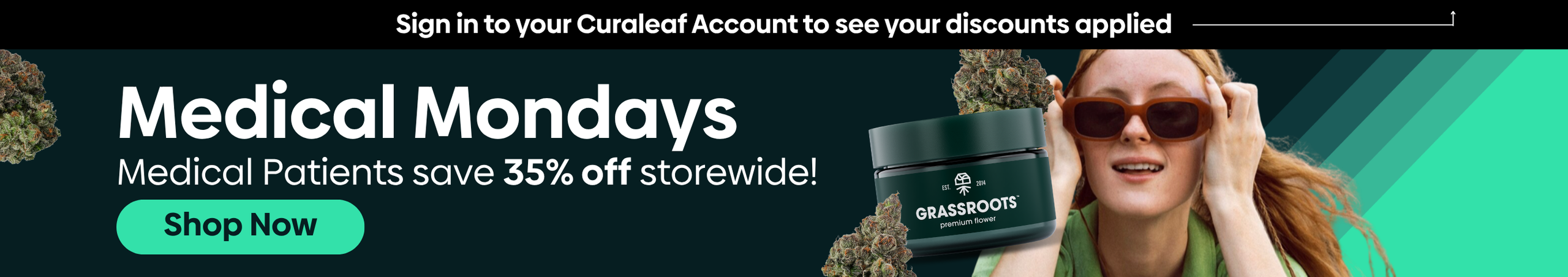 Cannabis Promo, Cannabis Sales, Cannabis Discounts, Cannabis on Sale, MED Mondays: Save 35% OFF Store wide!