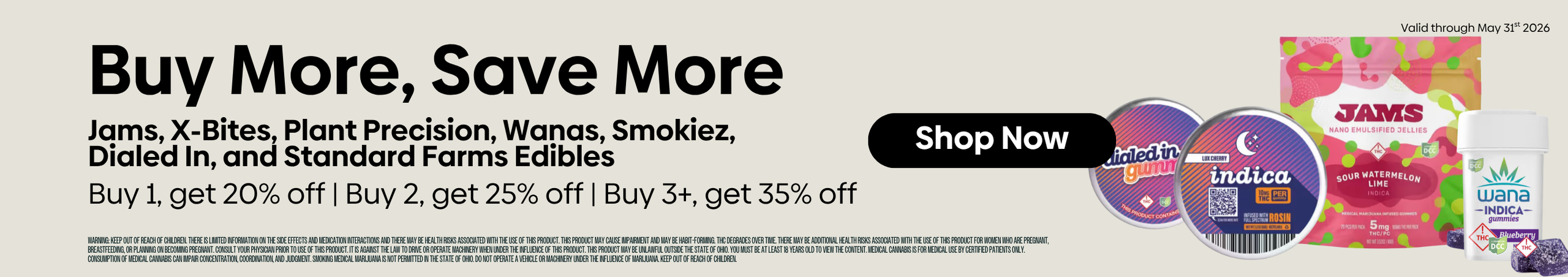 Cannabis Promo, Cannabis Sales, Cannabis Discounts, Cannabis on Sale, 35% OFF 3+ Featured Edibles!