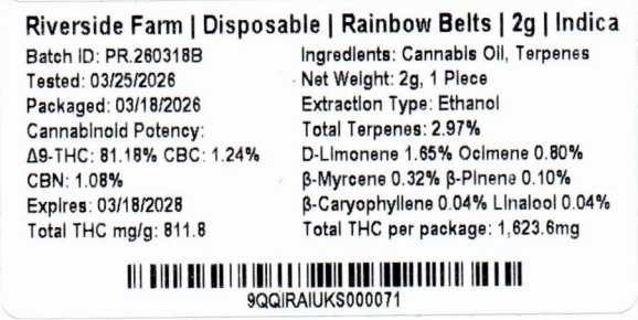 Rainbow Belts Riverside Farm Rainbow Belts Riverside Farm