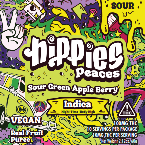 Sour Green Apple Berry Hippies