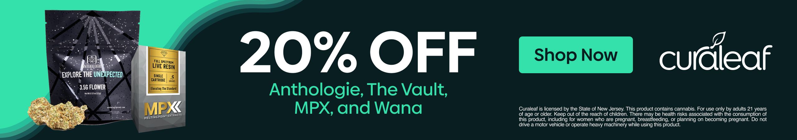 Cannabis Promo, Cannabis Sales, Cannabis Discounts, Cannabis on Sale, 20% Off Anthologie, MPX & The Vault!