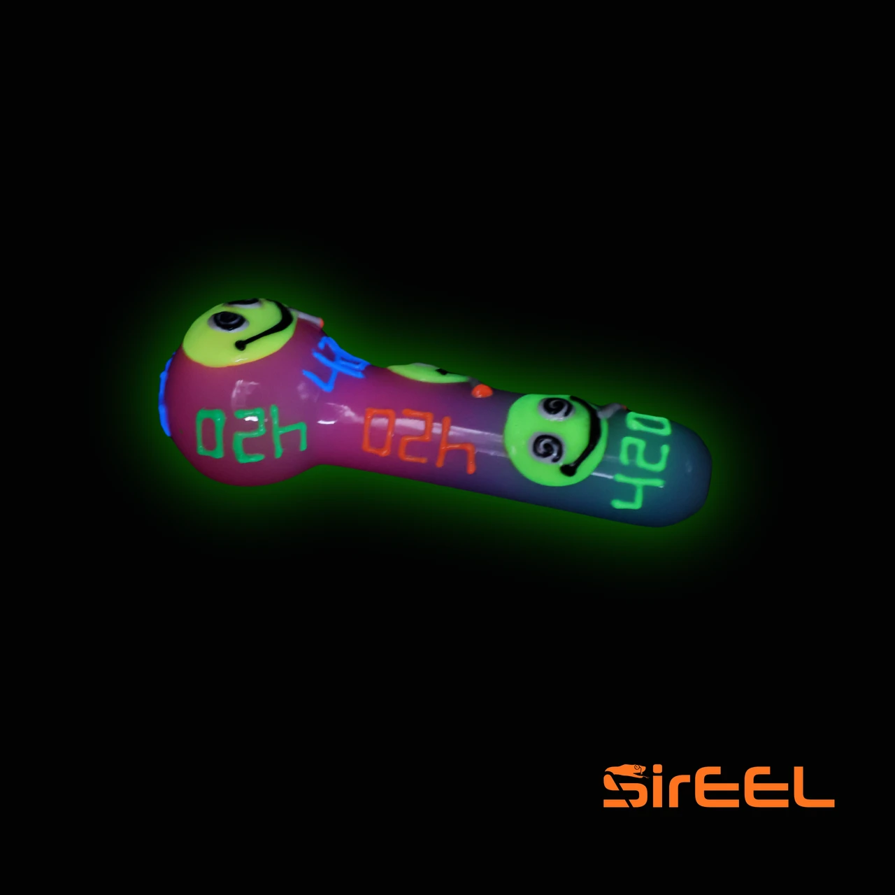 Smiley High UV Hand Pipe, Hypno SirEEL