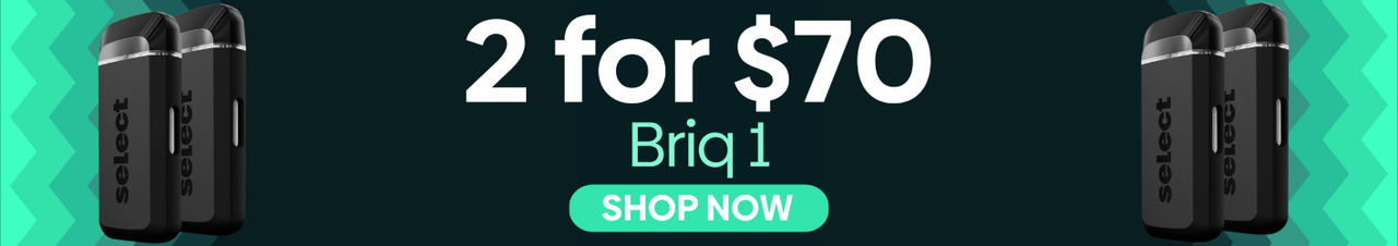 Cannabis Promo, Cannabis Sales, Cannabis Discounts, Cannabis on Sale, 2/$70 Briq 2g 1.0 Vape!