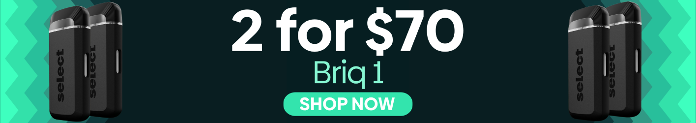 Cannabis Promo, Cannabis Sales, Cannabis Discounts, Cannabis on Sale, 2/$70 Briq 2g 1.0 Vape!