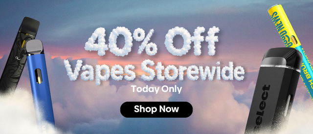 Cannabis Promo, Cannabis Sales, Cannabis Discounts, Cannabis on Sale, Tuesday - All Vapes | 40% OFF
