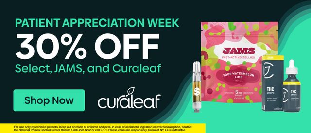 Cannabis Promo, Cannabis Sales, Cannabis Discounts, Cannabis on Sale, 30% Off Curaleaf, Jams & Select Products!