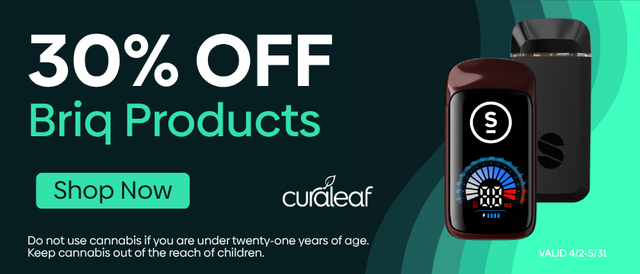 Cannabis Promo, Cannabis Sales, Cannabis Discounts, Cannabis on Sale, 30% Off All Briq 1.0 & 2.0 Vapes!