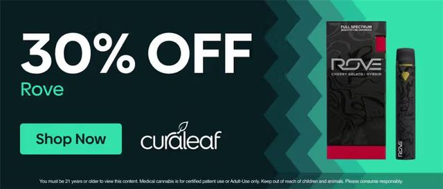 Cannabis Promo, Cannabis Sales, Cannabis Discounts, Cannabis on Sale, 30% Off All Rove!