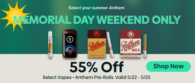 Cannabis Promo, Cannabis Sales, Cannabis Discounts, Cannabis on Sale, 🌞✨SELECT Your Summer ANTHEM - 55% OFF! 🌞✨
