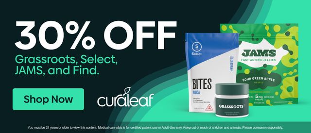 Cannabis Promo, Cannabis Sales, Cannabis Discounts, Cannabis on Sale, 30% Off Grassroots, Find, Select & Jams!