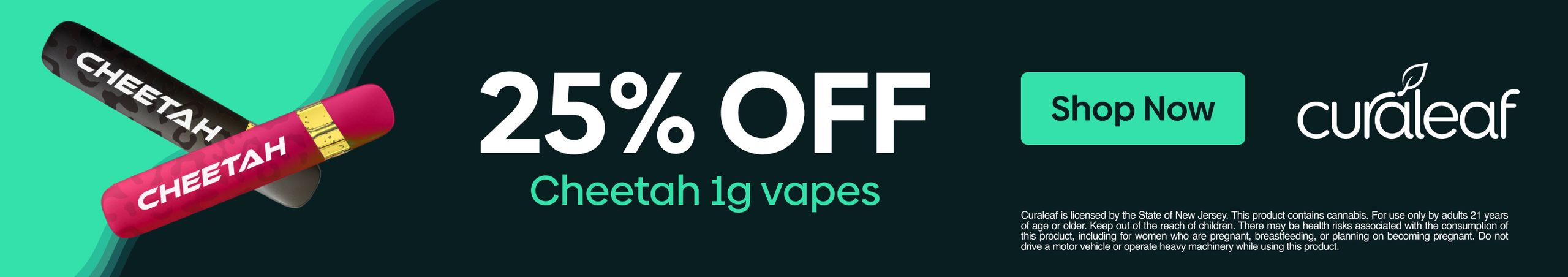 Cannabis Promo, Cannabis Sales, Cannabis Discounts, Cannabis on Sale, 25% Off Cheetah!