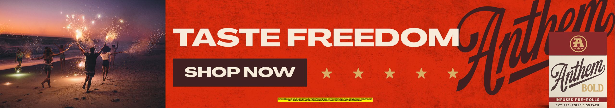 Cannabis Promo, Cannabis Sales, Cannabis Discounts, Cannabis on Sale, Anthem - Taste Freedom