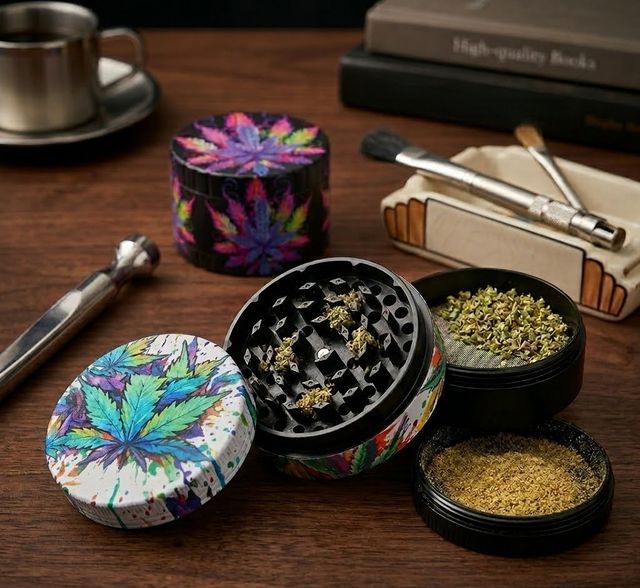Weed Leaf Pattern Polymer 4pc SirEEL