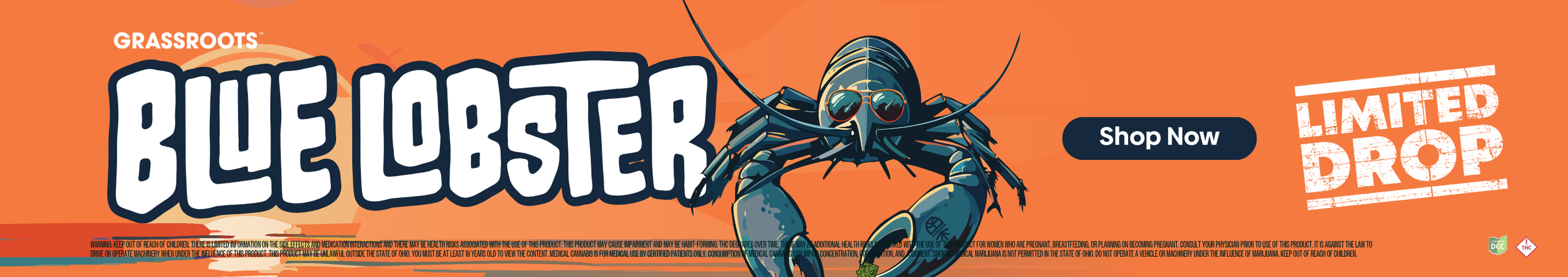 Cannabis Promo, Cannabis Sales, Cannabis Discounts, Cannabis on Sale, Grassroots: Blue Lobster