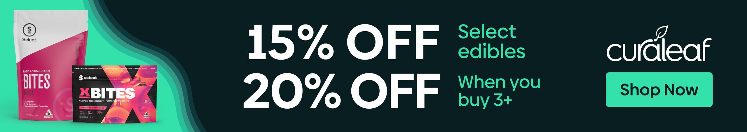Cannabis Promo, Cannabis Sales, Cannabis Discounts, Cannabis on Sale, 15% Off All Select Edibles!