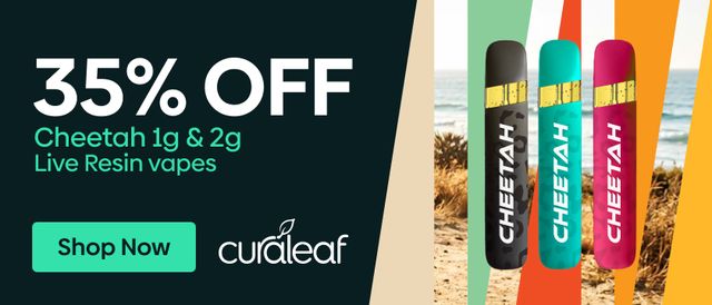 Cannabis Promo, Cannabis Sales, Cannabis Discounts, Cannabis on Sale, 35% Off Live Resin Cheetah 1g & 2g!