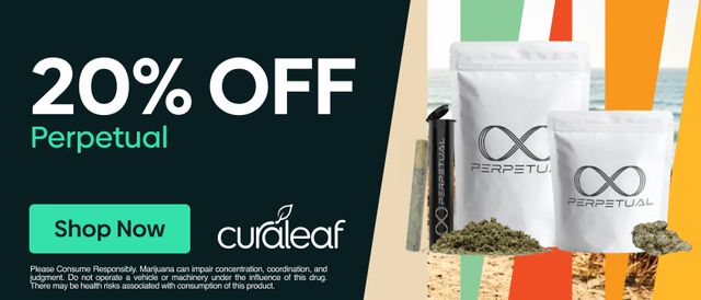 Cannabis Promo, Cannabis Sales, Cannabis Discounts, Cannabis on Sale, 20% Off Perpetual Products!