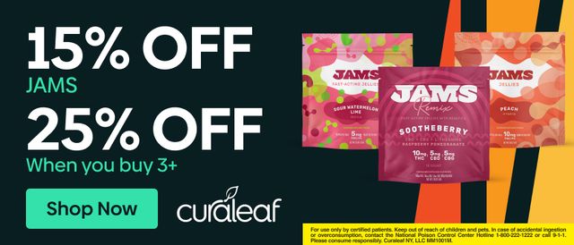 Cannabis Promo, Cannabis Sales, Cannabis Discounts, Cannabis on Sale, 15% Off All Jams 100mg Edibles!
