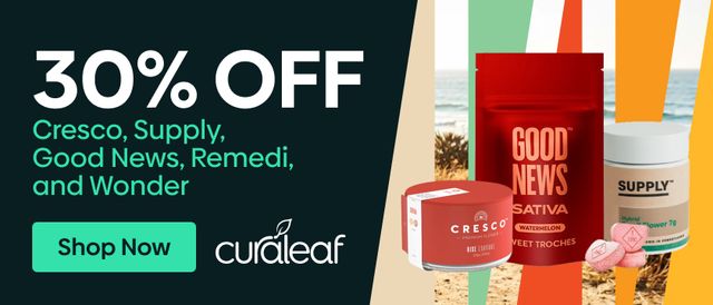 Cannabis Promo, Cannabis Sales, Cannabis Discounts, Cannabis on Sale, 30% Off Cresco, Supply, Good News, Remedi & Wonder!