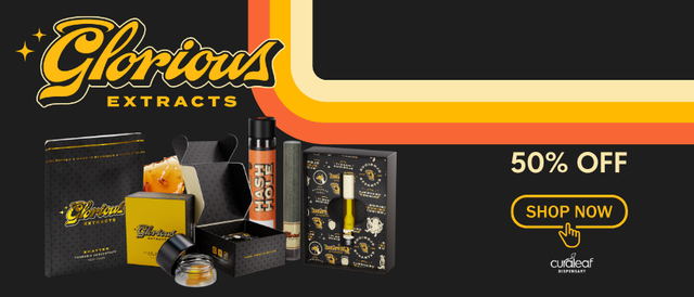 Cannabis Promo, Cannabis Sales, Descuentos en cannabis, Cannabis on Sale, ¡50% OFF Productos GLORIOUS EXTRACTS!