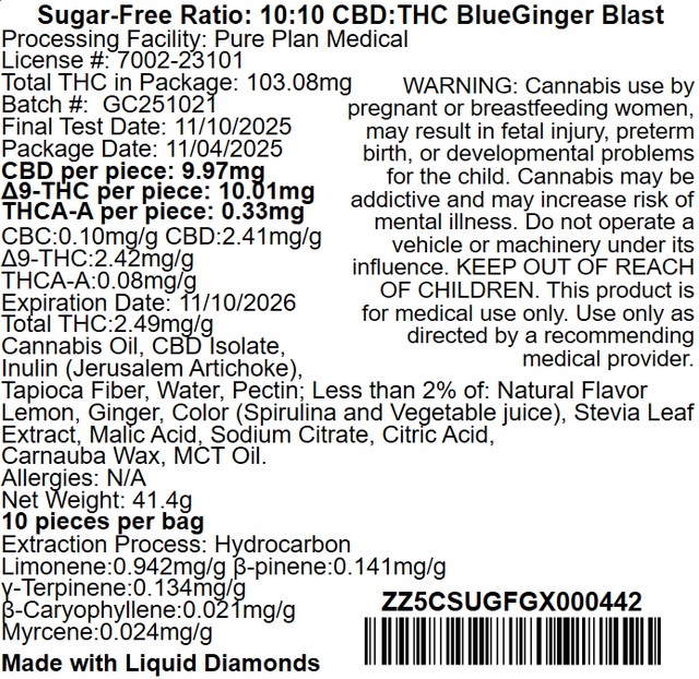 Blue Ginger Blast Pure Plan Blue Ginger Blast Pure Plan