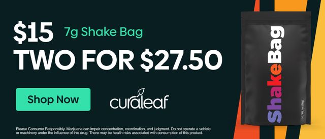 Cannabis Promo, Cannabis Sales, Cannabis Discounts, Cannabis on Sale, $15 Shake Bag 7g Flower!