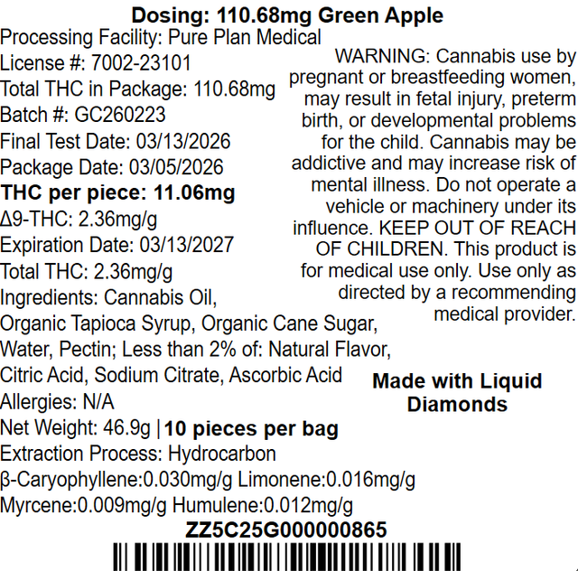 Sour Green Apple Pure Plan Sour Green Apple Pure Plan