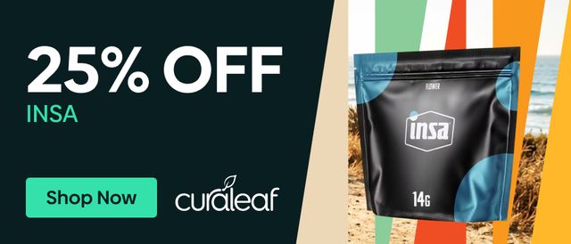 Cannabis Promo, Cannabis Sales, Cannabis Discounts, Cannabis on Sale, 25% Off Insa Products!