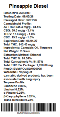Pineapple Diesel Fruit of Life Pineapple Diesel Fruit of Life