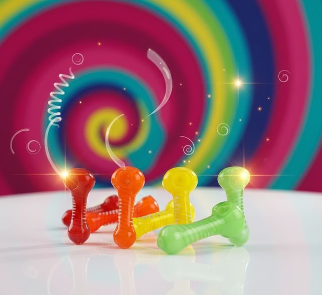 Swirl Glass Hand Pipe LuvBuds