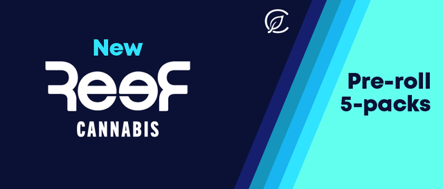 Cannabis Promo, Cannabis Sales, Descuentos en cannabis, Cannabis on Sale, Lanzamiento: Reef 5-Pack Pre-rollados