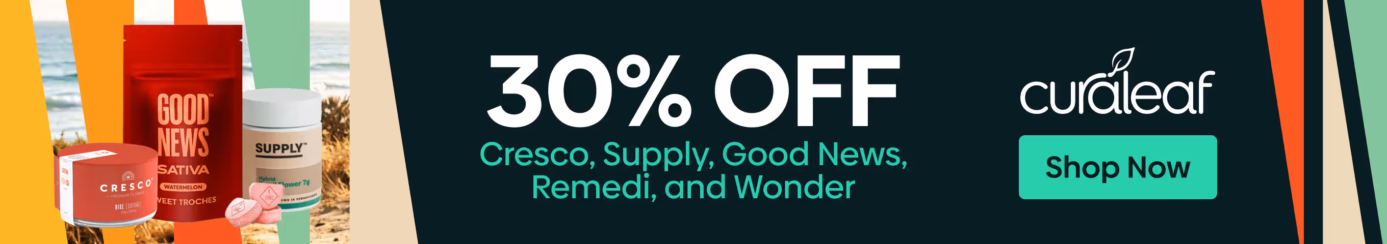 Cannabis Promo, Cannabis Sales, Cannabis Discounts, Cannabis on Sale, 30% Off Cresco, Supply, Good News, Remedi & Wonder!