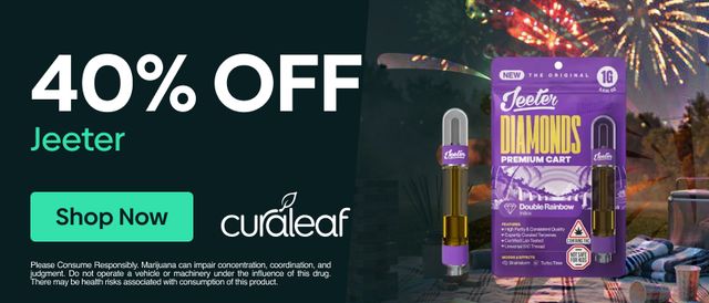 Cannabis Promo, Cannabis Sales, Descuentos en cannabis, Cannabis on Sale, ¡40% de descuento en productos Jeeter!