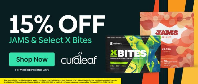 Cannabis Promo, Cannabis Sales, Cannabis Discounts, Cannabis on Sale, 15% Off Jams & Select X-Bites 100mg Edibles!