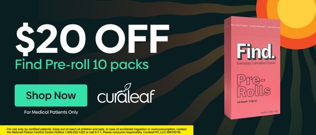 Cannabis Promo, Cannabis Sales, Cannabis Discounts, Cannabis on Sale, $20 Off Find 10g 10pk Pre-Rolls!