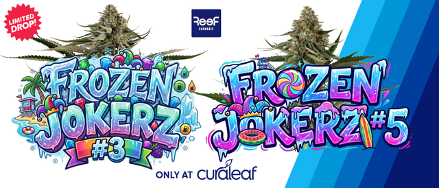 Cannabis Promo, Cannabis Sales, Cannabis Discounts, Cannabis on Sale, Launch: Frozen Jokerz #3 and #5