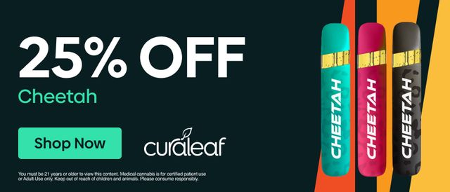 Cannabis Promo, Cannabis Sales, Cannabis Discounts, Cannabis on Sale, 25% Off Cheetah Products!