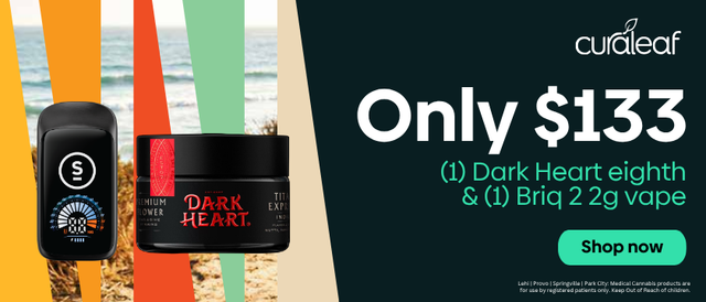 Cannabis Promo, Cannabis Sales, Cannabis Discounts, Cannabis on Sale, $133 BUNDLE: (1) DARK HEART 3.5g & (1) BRIQ 2 2g Vape!