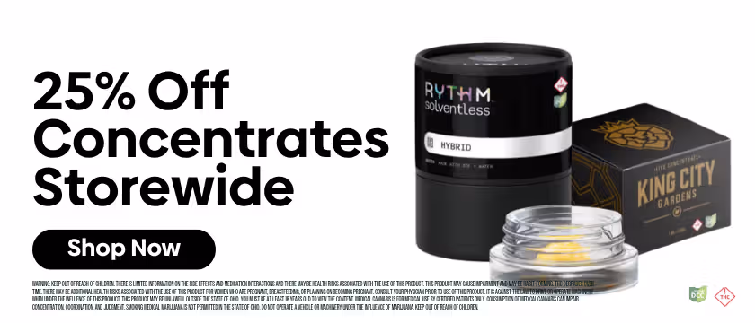 Cannabis Promo, Cannabis Sales, Cannabis Discounts, Cannabis on Sale, Wednesday: 25% OFF Concentrates