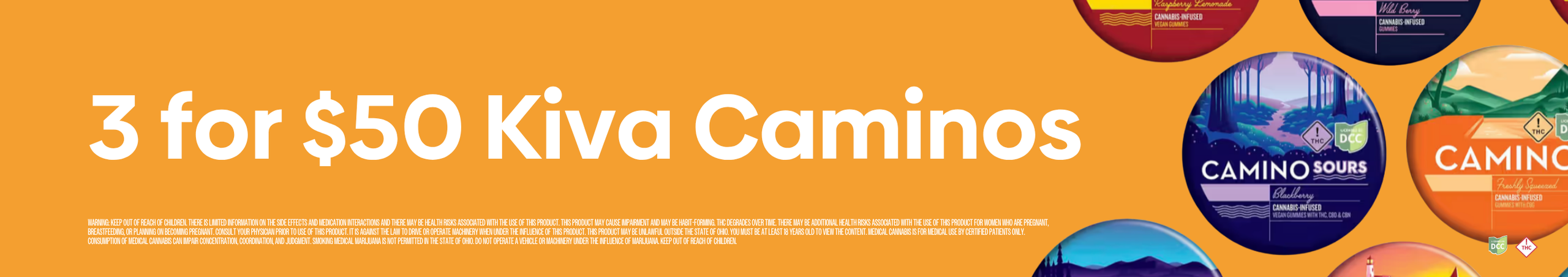 Cannabis Promo, Cannabis Sales, Cannabis Discounts, Cannabis on Sale, Camino | 3 for $50