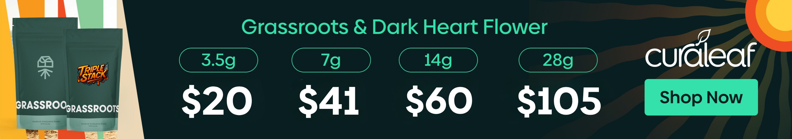 Cannabis Promo, Cannabis Sales, Cannabis Discounts, Cannabis on Sale, Grassroots & Dark Heart - Buy More Save More