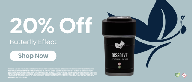 Cannabis Promo, Cannabis Sales, Cannabis Discounts, Cannabis on Sale, 20% OFF Butterfly Effect