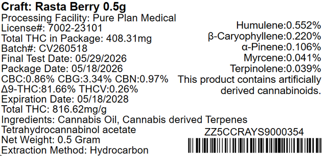 Rasta Berry Pure Plan Rasta Berry Pure Plan