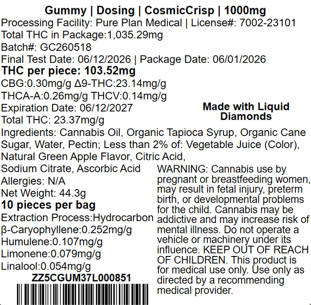 Cosmic Crisp Pure Plan Cosmic Crisp Pure Plan