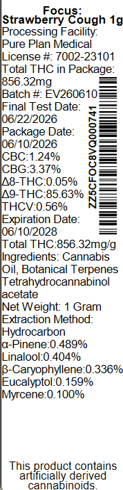 Strawberry Cough Pure Plan Strawberry Cough Pure Plan