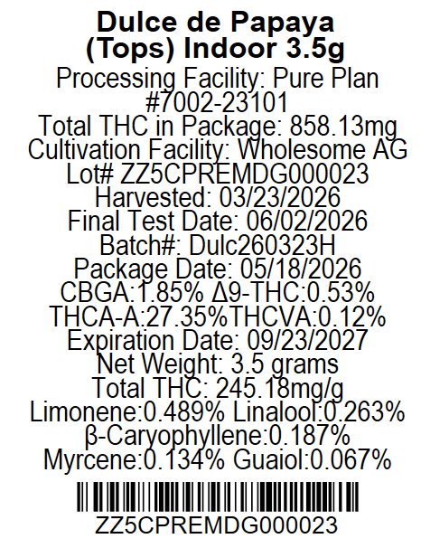 Dulce De Papaya Pure Plan Dulce De Papaya Pure Plan