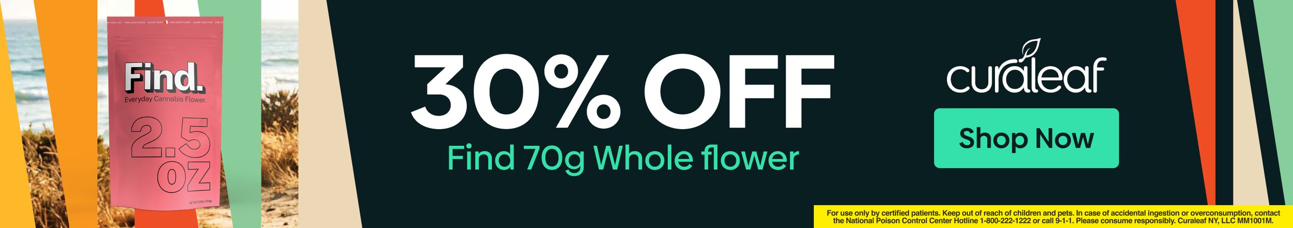 Cannabis Promo, Cannabis Sales, Cannabis Discounts, Cannabis on Sale, 30% Off All Find 70g Whole Flower!