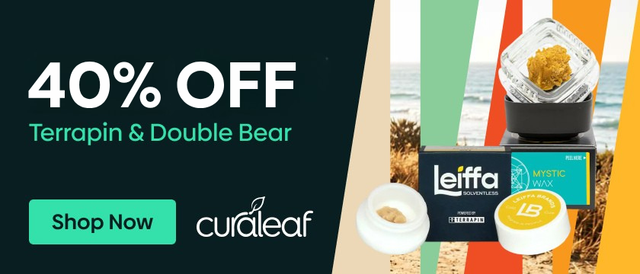 Cannabis Promo, Cannabis Sales, Cannabis Discounts, Cannabis on Sale, 40% Off Terrapin & Double Bear Products!