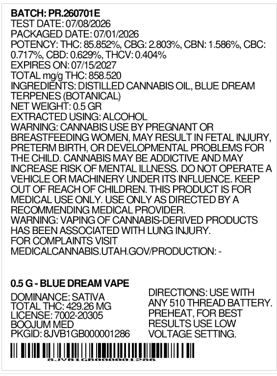 Blue Dream Boojum Blue Dream Boojum