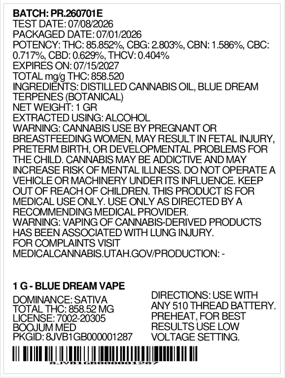 Blue Dream Boojum Blue Dream Boojum